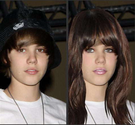 Jak by vypadal Justin Bieber jako holka